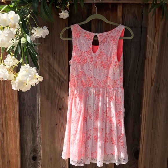 Xhilaration Lace White & Orange Dress - Picture 2 of 6